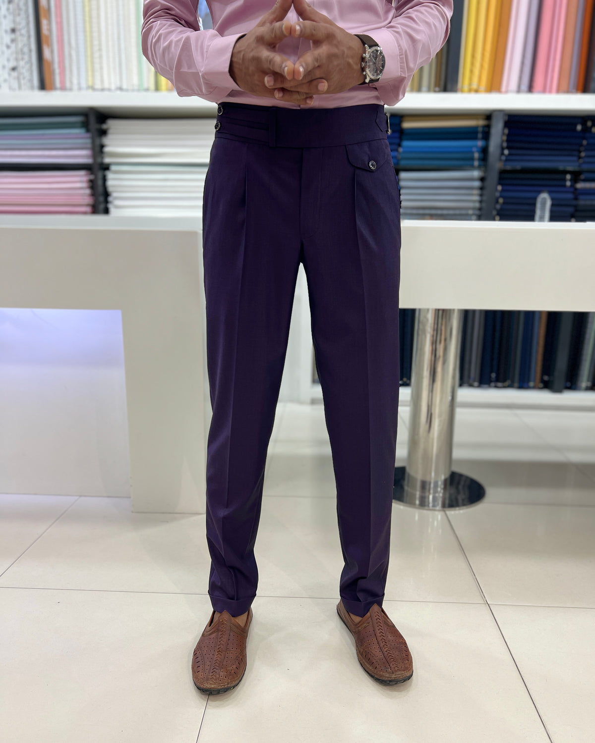 Purple Gurkha pant