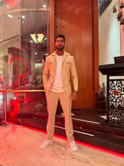 VENKATESH IYER Cream casual jacket and Gurkha trouser