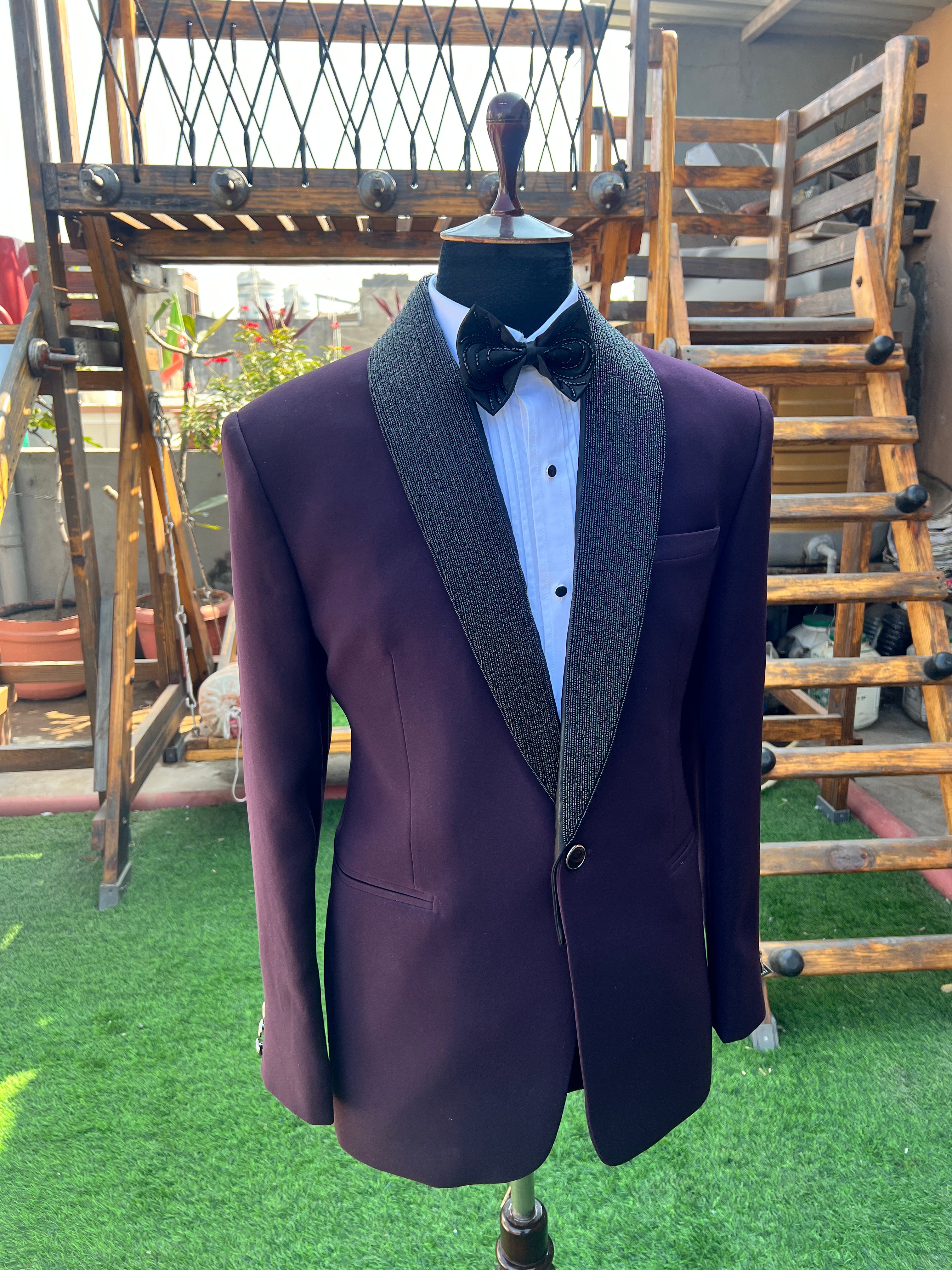 Wine Tuxedo with handwork