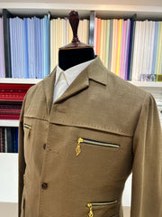 Brown casual jacket BY ZUBER STYLO