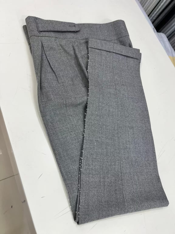 Elevate Your Wardrobe with Steel Grey Gurkha Pants by ZUBER STYLO