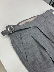 Elevate Your Wardrobe with Steel Grey Gurkha Pants by ZUBER STYLO