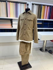 Elevate Your Style with the Khaki Casual Jacket by ZUBER STYLO