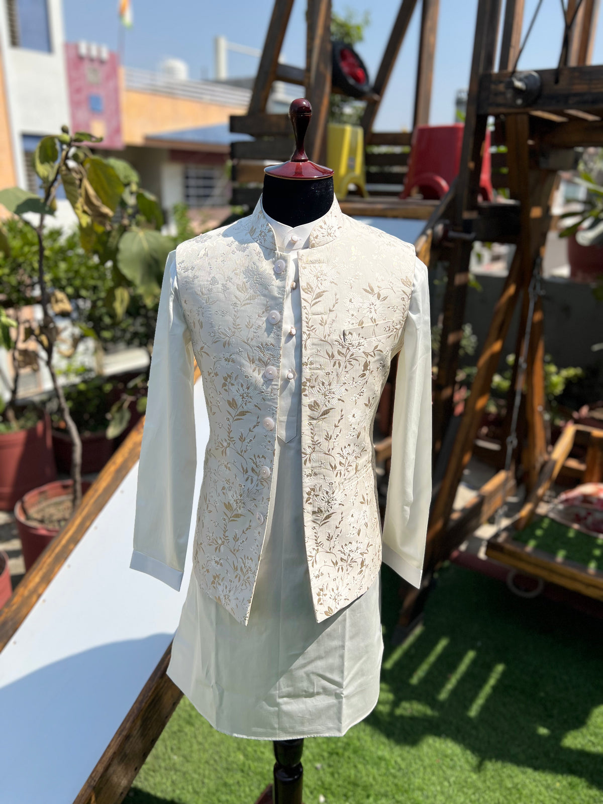 Ivory Nehru jacket